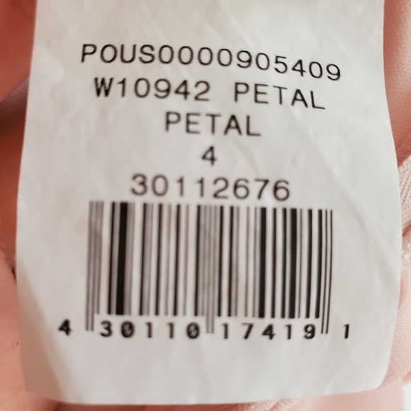 David's Bridal Petal Pink Mesh Bridesmaids Midi Dress Women's Size 4 - Picture 4 of 6